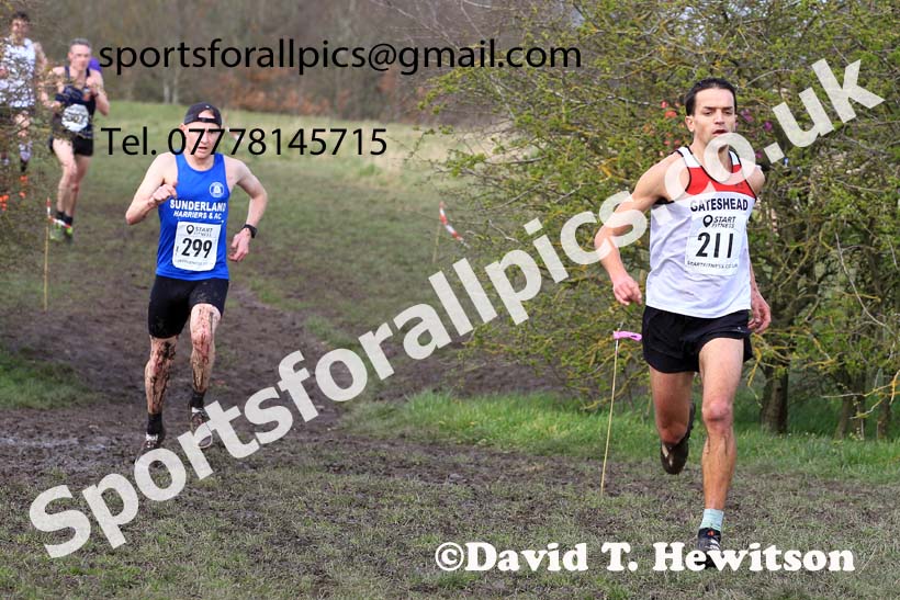Men 35 to 60 in the 2023 BMAF Cross Country Champs., Wallsend. Photo: David T. Hewitson/Sports for All Pics
